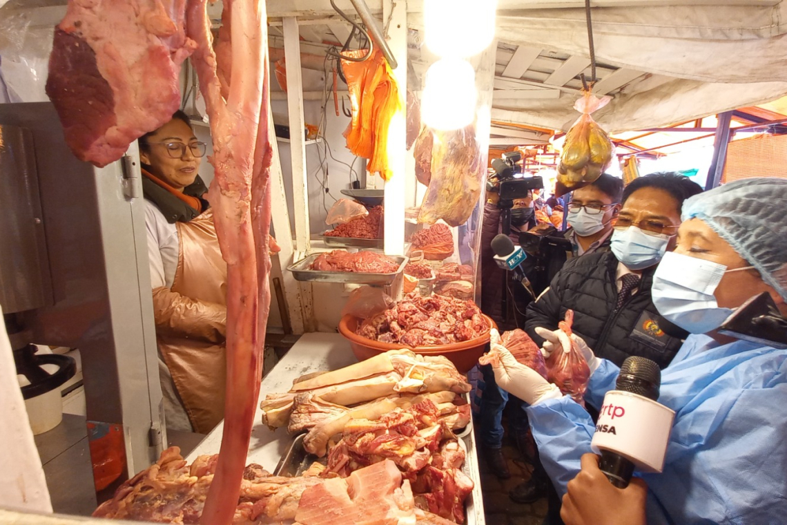 VDDUC-INLASA hacen muestreo de carne para ver su procedencia