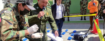 La FELCN secuestra 75 Kg de clorhidrato y marihuana en La Paz
