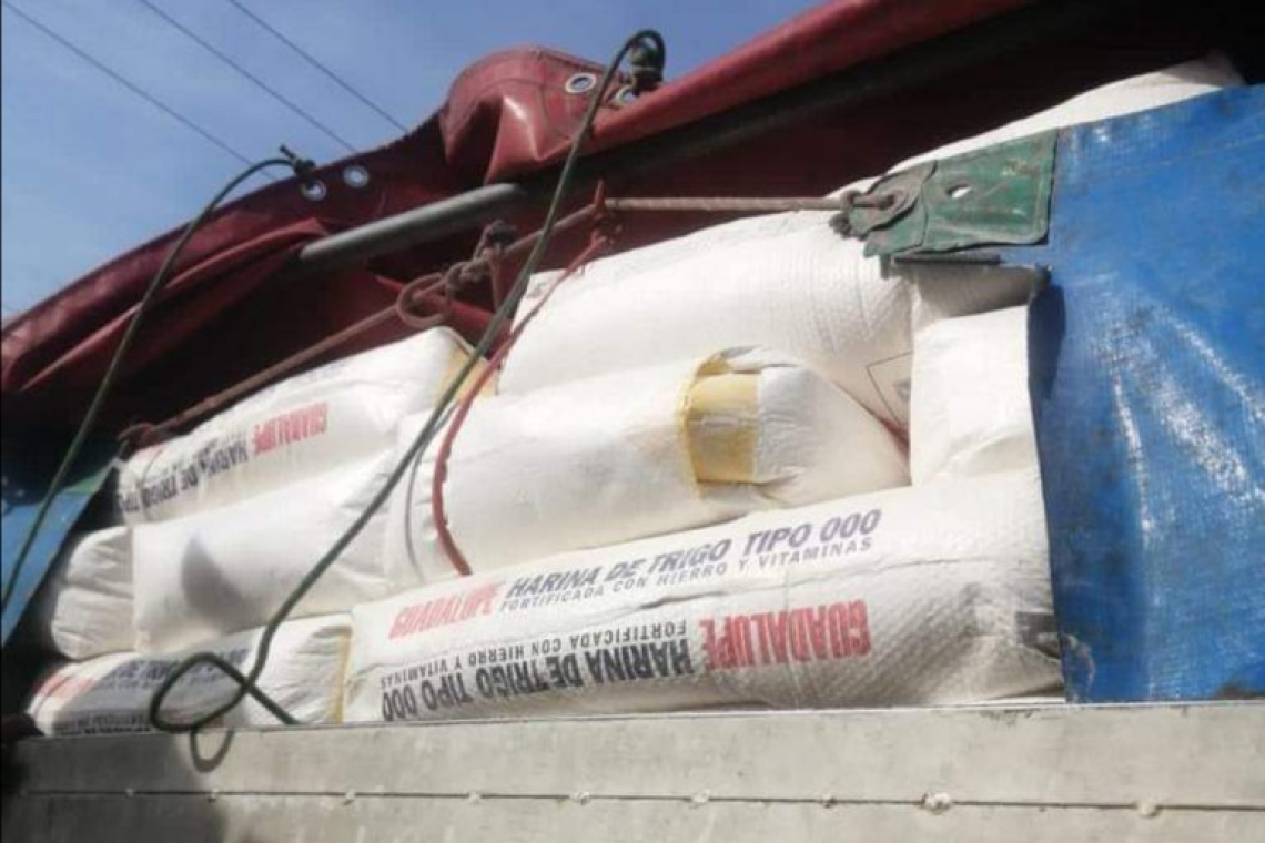 Policía intercepta camión cargado de harina y no soja que decía el permiso