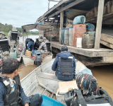 Armada y la AJAM detienen a seis implicados con minería ilegal en el Río Orthon