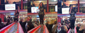 Elogian el talento de boliviana que canta y baila como Shakira en EEUU