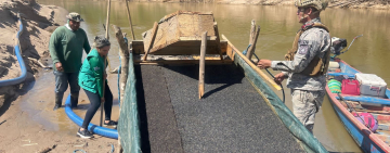 Armada apoya en la lucha contra la explotación ilegal de recursos naturales