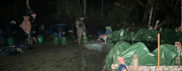 Policía antinarcóticos desbarata 7 factorías de cocaína en Puerto Villarroel