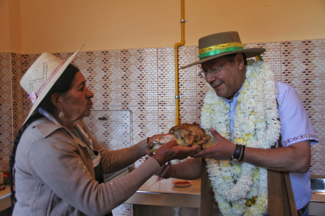 El Presidente Arce inaugura redes de gas y beneficia a 7.260 usuarios de San Benito