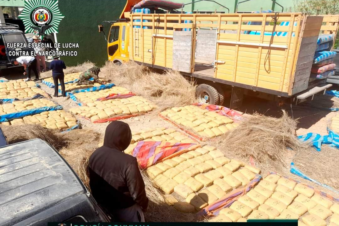 La FELCN aplica el mayor secuestro de marihuana en Tarija