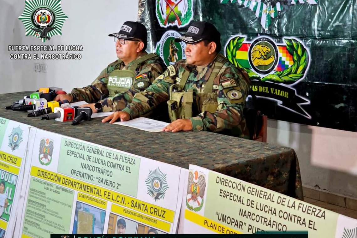 En Santa Cruz confiscan 250 kilos de pasta base y afectan al ilícito con $us 589.350