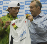 Entel patrocina al fondista Héctor Garibay para su participación en los Juegos Olímpicos de Francia 