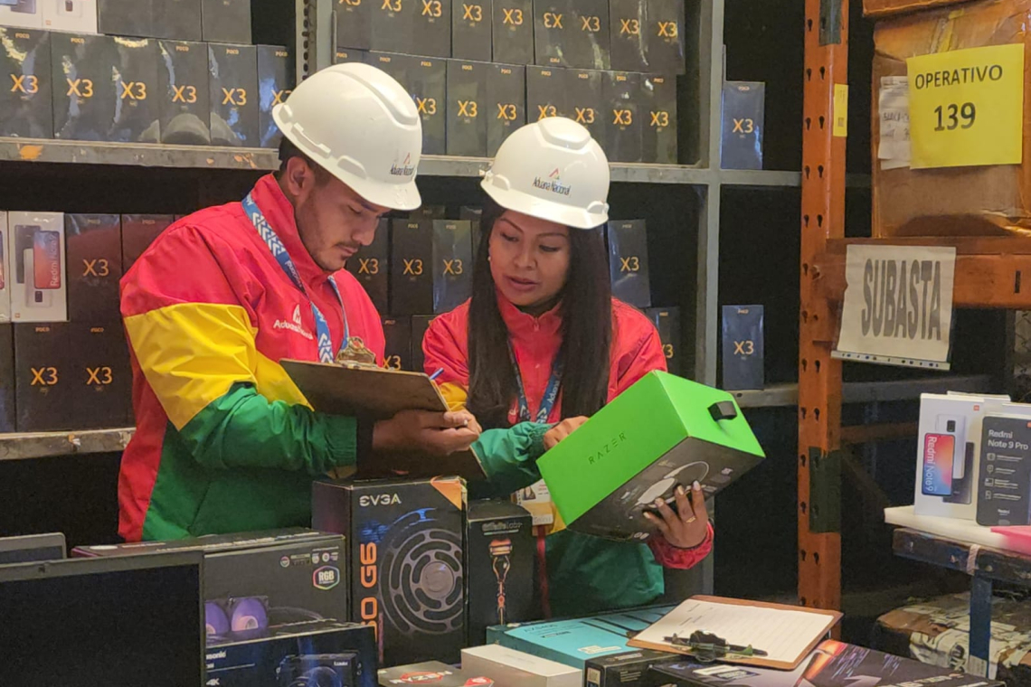 El Alto: Aduana dispone seis toneladas de mercancía para Subasta Electrónica