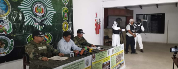 GISUQ secuestra 30 tn de soda caustica ilegal en Santa Cruz