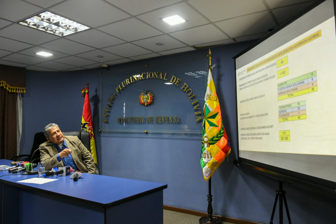 Bolivia no registra incendios forestales activos