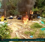 UMOPAR desbarata 22 factorías de sustancias controladas en el Chapare