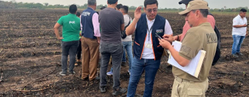 Fiscalía inspecciona zonas afectadas por incendios en Santa Cruz