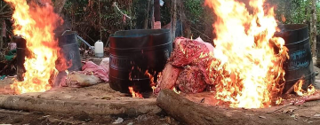 FELCN asesta duro golpe al narcotráfico con desbaratar 36 factorías en el Chapare