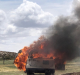 CEO-LCC incineran vehículos “chutos”, recuperan combustible y comisan harina