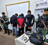 Policía aprehende a cuatro peligrosos antisociales con frondoso prontuario