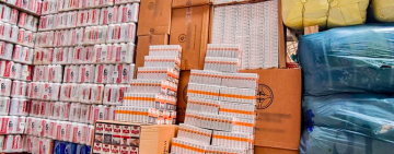 Más de 40 toneladas de espumas, bebidas, cigarrillo y ropa usada fueron comisadas en durante el Carnaval de Oruro 