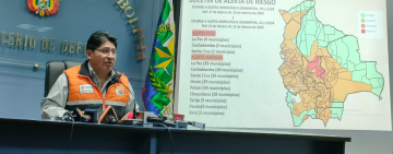 Defensa pide tomar previsiones por alerta roja ante posibles desbordes de ríos