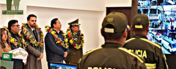 Sistema de Seguridad BOL-110 beneficiará a un millón de alteños