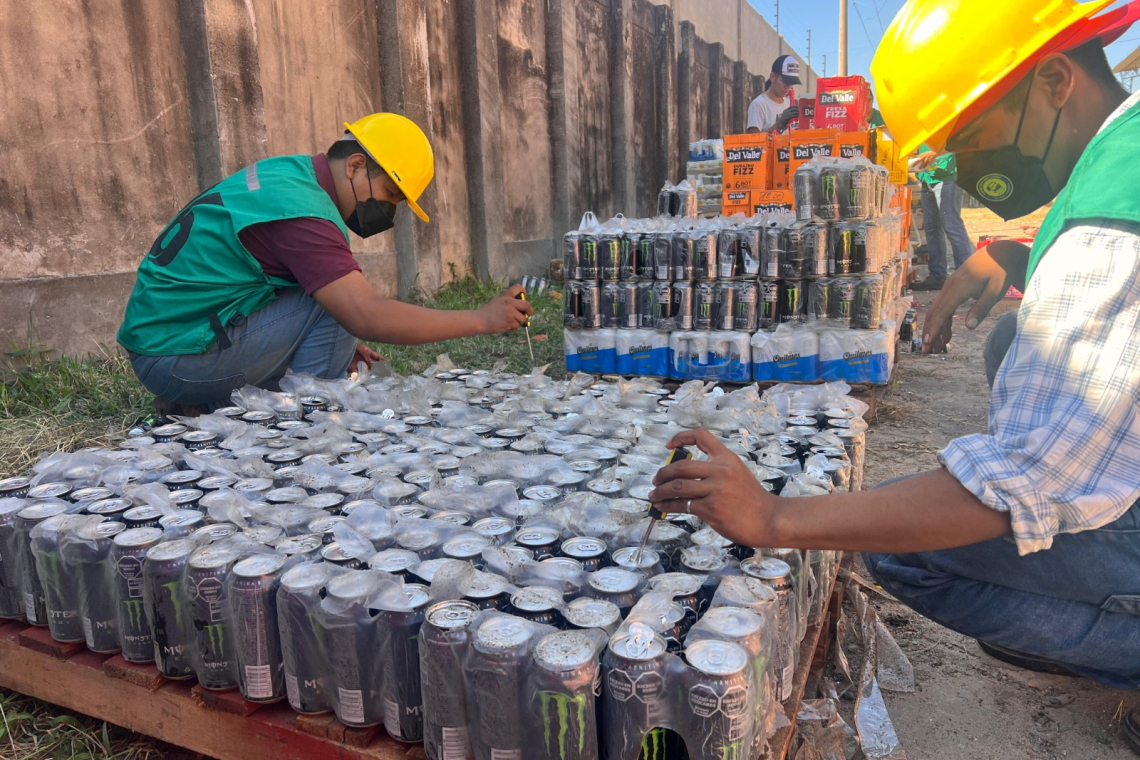 Aduana anula 30 toneladas de bebidas comisadas al contrabando