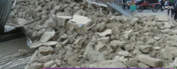 En La Paz se desploma parte de una vivienda patrimonial y provoca el cierre de la calle Bueno