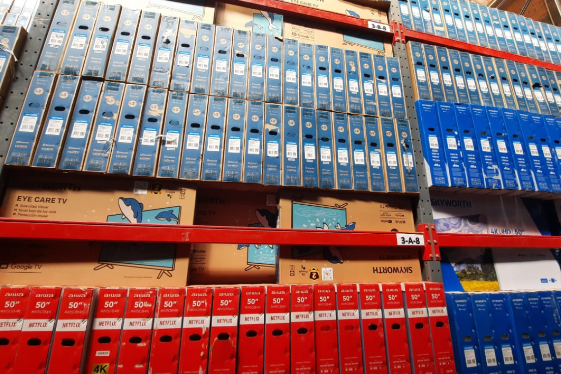 Aduana comisa 790 televisores de contrabando, por un valor de Bs1 millón