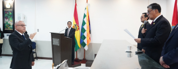 Lanchipa juramenta a Marco Arce como nuevo Fiscal de Pando