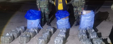 FELCN secuestra 90 kilos de marihuana en carretera La Paz-Tarija