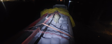 CEO comisa 1.200 sacos de maíz de contrabando transportados en tres camiones