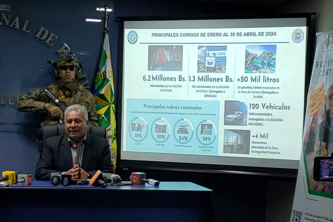 CEO logra 4.000 operativos y una afectación de Bs 7,5 millones contra el contrabando