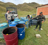 ANH y la Policía detectan sitio de acopio ilegal de combustible