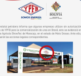 YPFB anuncia acciones legales contra empresas que en Brasil utilizan su logo sin autorización