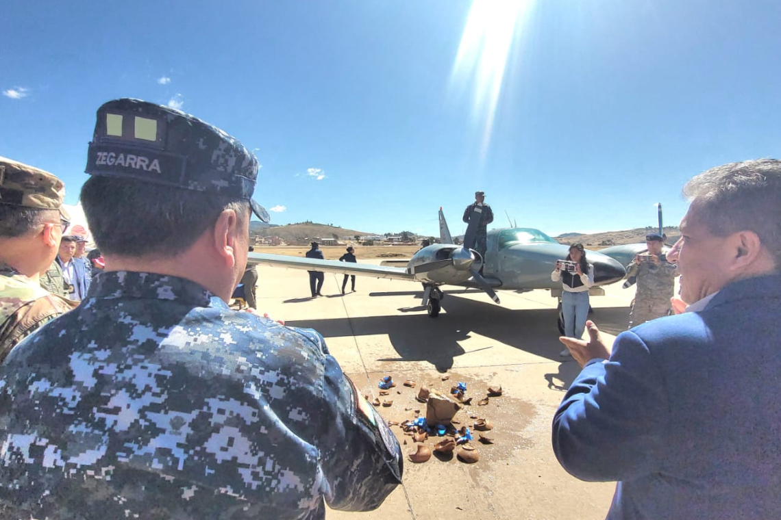 Grupo Aéreo 67 en Sucre reanuda operaciones con dos aeronaves