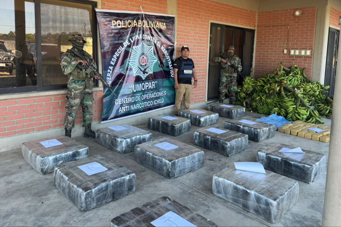 FELCN y Fiscalía detectan media tonelada de marihuana en Yapacani