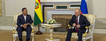 Putin se reúne con el presidente de Bolivia en San Petersburgo 