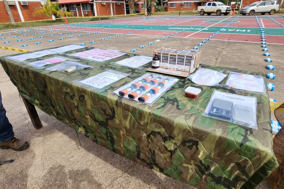 Policía desmantela laboratorio de droga sintética y se afecta con $us 2 millones