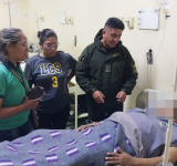 Cirujanos reconstruyen pierna del policía que fue herido en Parotani 