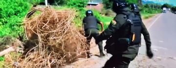 Sobrevuelos en Parotani y contingente policial-militar garantiza la libre transitabilidad