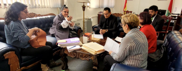 Fiscal de La Paz recibe a Mujeres Creando para agilizar casos de violencia sexual