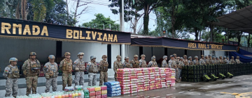 Marinos acantonados en Bermejo afectan al contrabando con Bs 61.930