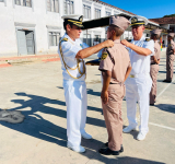Imposición de grados a cadetes de primer año en la Escuela de Sargentos