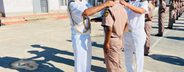 Imposición de grados a cadetes de primer año en la Escuela de Sargentos