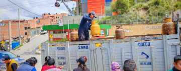 ANH escolta camiones distribuidores de GLP en El Alto y La Paz