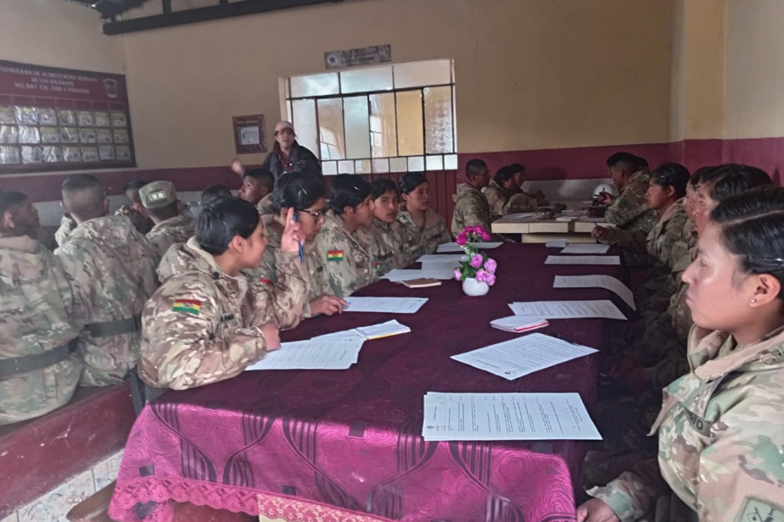 Prueban trato adecuado y respetuoso en Batallón I "Cnl. Vidaurre"