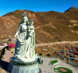 Minería ilegal pone en riesgo el monumento a la Virgen del Socavón y la AJAM no actúa