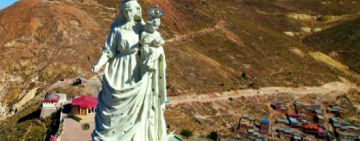 Minería ilegal pone en riesgo el monumento a la Virgen del Socavón y la AJAM no actúa