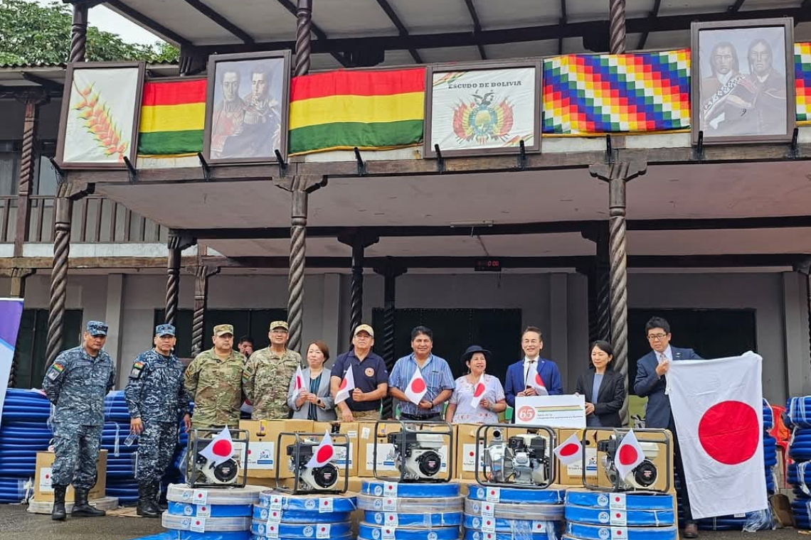 Japón y Chile entregan ayuda humanitaria para enfrentar crisis climática 