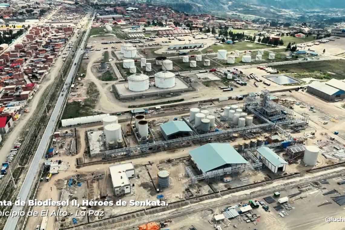 Planta de Biodiésel de El Alto iniciará producción en “próximas semanas”