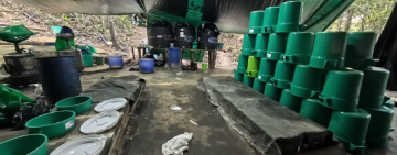 FELCN desmantela laboratorio y afecta al ilícito con $us 300.000