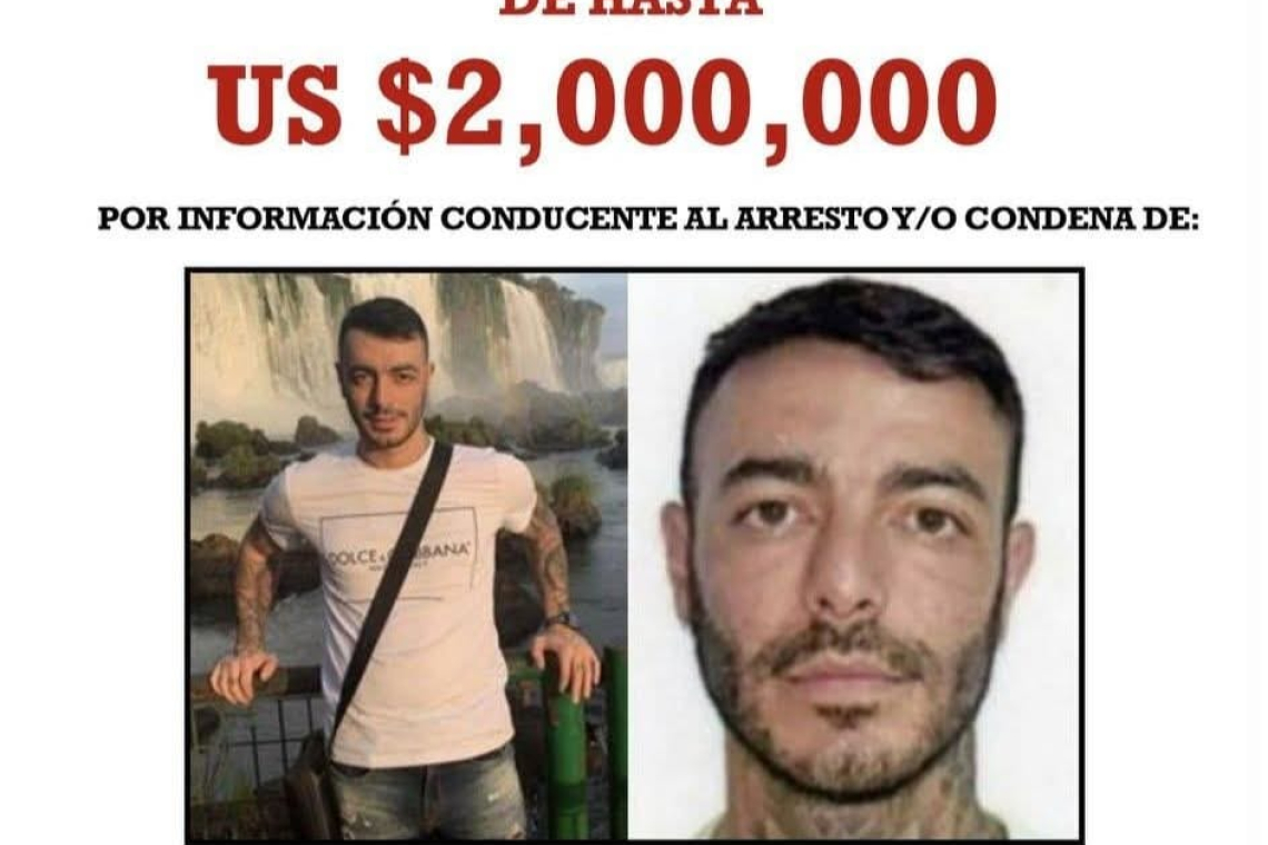 EEUU ofrece recompensa de $us 2 millones para capturar a Sebastián Marset