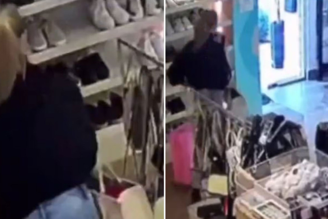 Filman a la pareja de un futbolista robando ropa en una tienda 